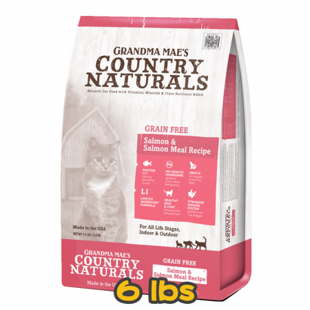 [COUNTRY NATURALS] 貓用 無穀物三文魚低敏感配方全貓乾糧 GRAIN FREE Salmon Meal Recipe 6lbs