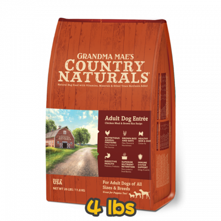 [COUNTRY NATURALS] 犬用  鯡魚雞肉成犬配方成犬及高齡犬乾糧 Adult Dog Entree Chicken Meal & Brown Rice Recipe 4lbs