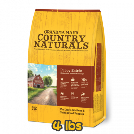 [COUNTRY NATURALS] 犬用 雞肉配方幼犬乾糧 Puppy Entree Chicken Meal & Brown Rice Recipe 4lbs