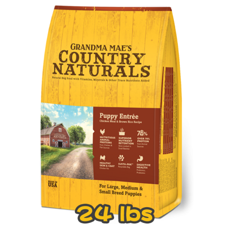[COUNTRY NATURALS] 犬用 雞肉配方幼犬乾糧 Puppy Entree Chicken Meal & Brown Rice Recipe 24lbs