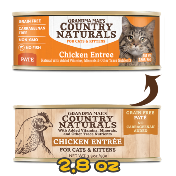 [COUNTRY NATURALS] 貓用 走地雞肉泥配方全貓罐頭 CHICKEN ENTREE Cat Canned Food 2.8oz