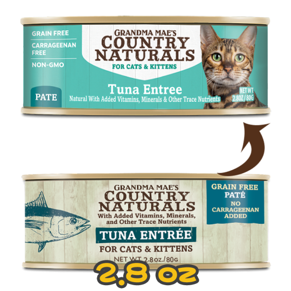 [COUNTRY NATURALS] 貓用 深海吞拿魚肉泥配方全貓罐頭 TUNA ENTREE Cat Canned Food 2.8oz
