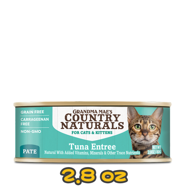 [COUNTRY NATURALS] 貓用 深海吞拿魚肉泥配方全貓罐頭 TUNA ENTREE Cat Canned Food 2.8oz