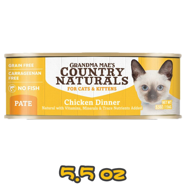 [COUNTRY NATURALS] 貓用 雞肉醬煮配方全貓罐頭 CHICKEN DINNER Cat Canned Food 5.5oz