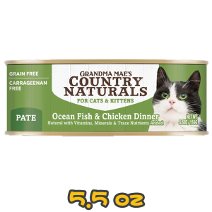 [COUNTRY NATURALS] 貓用 深海魚雞肉醬煮配方全貓罐頭 OCEAN FISH & CHICKEN Cat Canned Food 5.5oz