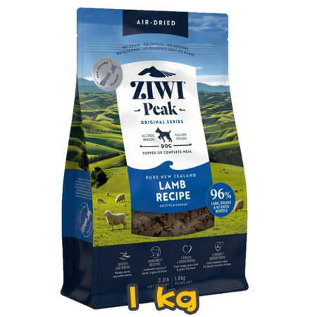 [ZIWI Peak 巔峰] 犬用 NEW ZEALAND LAMB RECIPE 紐西蘭羊肉配方風乾全犬狗糧 1kg