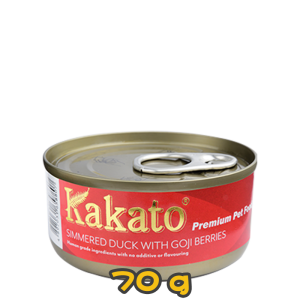 [Kakato 卡格] 貓/犬用 SIMMERED DUCK WITH GOJI BERRIES 杞子燉鴨貓狗罐頭 70g