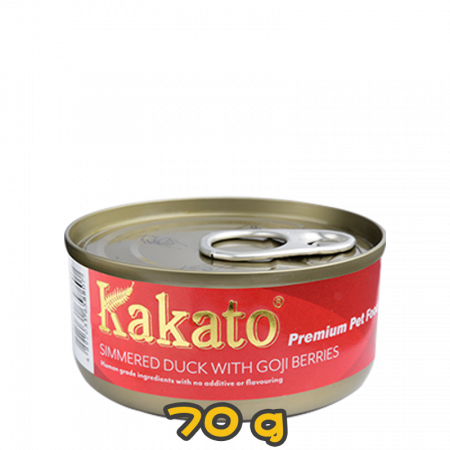 [Kakato 卡格] 貓/犬用 SIMMERED DUCK WITH GOJI BERRIES 杞子燉鴨貓狗罐頭 70g