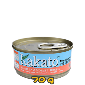 [Kakato 卡格] 貓/犬用 SEA BREAM MOUSSE 鯛魚慕絲貓狗罐頭 70g