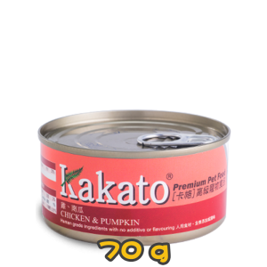 [Kakato 卡格] 貓/犬用 CHICKEN & PUMPKIN 雞肉及南瓜貓狗罐頭 70g