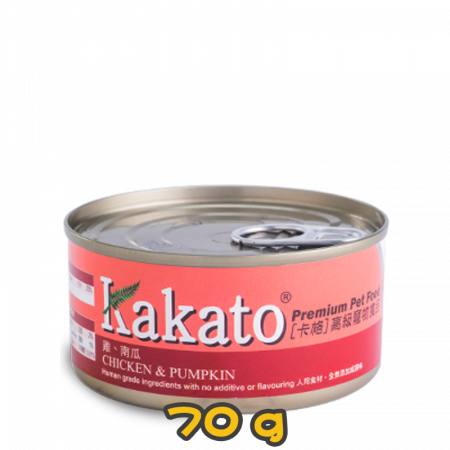 [Kakato 卡格] 貓/犬用 CHICKEN & PUMPKIN 雞肉及南瓜貓狗罐頭 70g