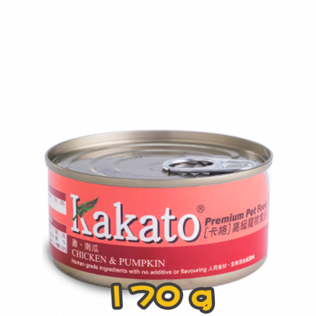 [Kakato 卡格] 貓/犬用 CHICKEN & PUMPKIN 雞肉及南瓜貓狗罐頭 170g