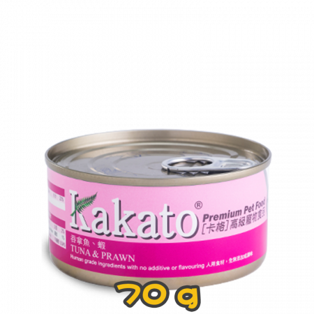 [Kakato 卡格] 貓/犬用 TUNA & PRAWN 吞拿魚及蝦貓狗罐頭 70g