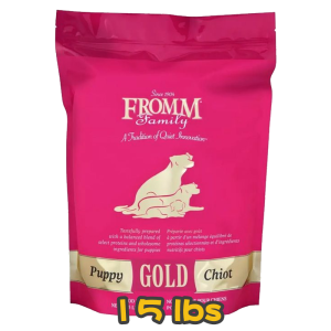 [FROMM 福摩] 犬用 GOLD Puppy 金裝雞鴨羊魚蔬菜配方幼犬乾糧 15lbs