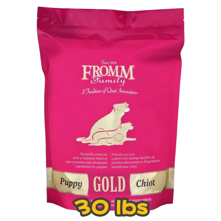 [FROMM 福摩] 犬用 GOLD Puppy 金裝雞鴨羊魚蔬菜配方幼犬乾糧 30lbs