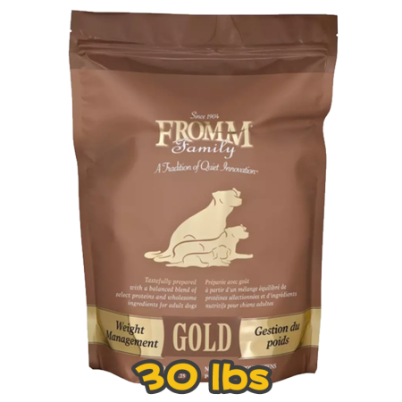 [FROMM 福摩] 犬用 GOLD Weight Management 金裝雞火雞魚蔬菜低脂/體重控制配方狗乾糧 30lbs