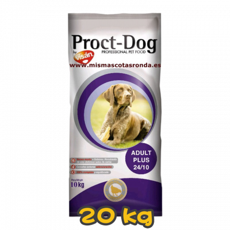 [Proct-Dog 歐冠寶] 犬用 ADULT PLUS 24/10 雞肉配方天然有機全犬乾糧 20kg