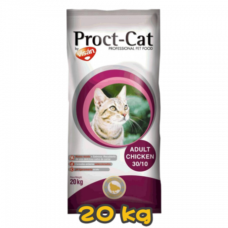 [Proct-Cat 歐冠寶] 貓用 ADULT CHICKEN 30/10 雞肉配方天然有機成貓乾糧 20kg
