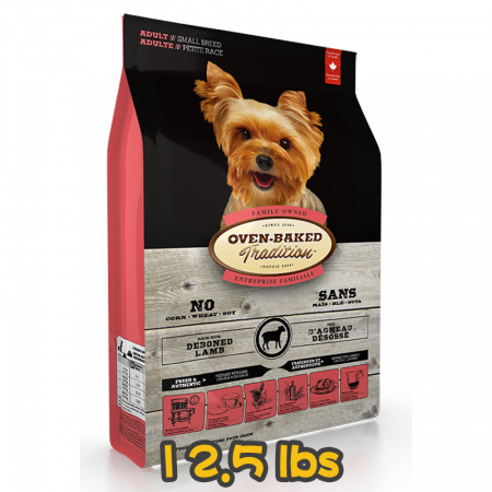 [OVEN-BAKED 奧雲寶] 犬用 紐西蘭羊肉配方成犬狗乾糧 ADULT MADE WITH DEBONED LAMB 12.5lbs (細粒)