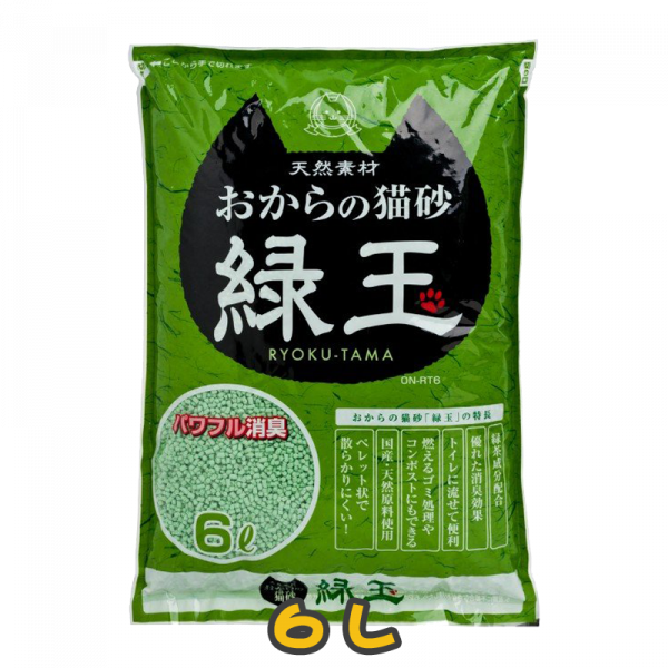 [Hitachi綠玉] 綠茶豆腐貓砂-6L