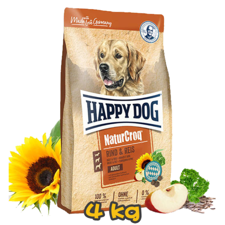 [HAPPY DOG] 犬用 牛肉和米飯全犬乾糧 NaturCroq RIND & REIS 4kg