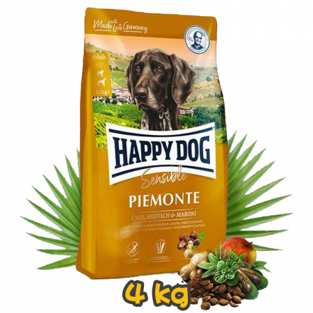 [HAPPY DOG] 犬用 意大利鴨肉甜栗子無穀物配方成犬乾糧 Supreme Sensible Piemonte Grainfree 4kg