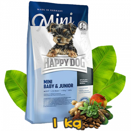 [HAPPY DOG] 犬用 迷你嬰兒和少年配方小型犬乾糧 Supreme Mini Baby & Junior 1kg
