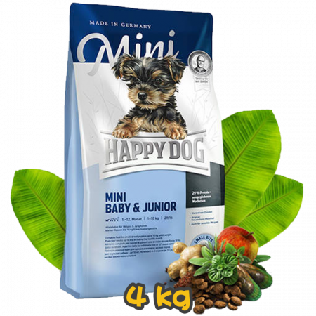 [HAPPY DOG] 犬用 迷你嬰兒和少年配方小型犬乾糧 Supreme Mini Baby & Junior 4kg
