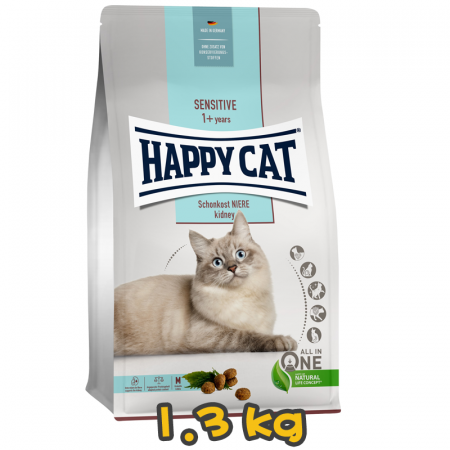 [HAPPY CAT] 貓用 成貓腎臟保健無麩質配方成貓乾糧 Sensitive Adult Schonkost Niere Renal 1.3kg
