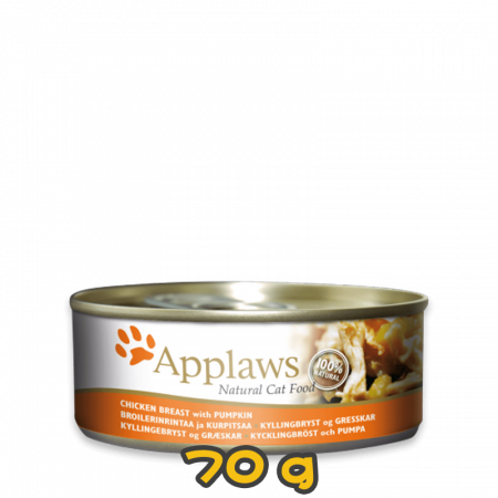 [Applaws] 貓用 貓罐頭 雞胸&南瓜 全貓濕糧 Chicken Breast with Pumpkin 70g