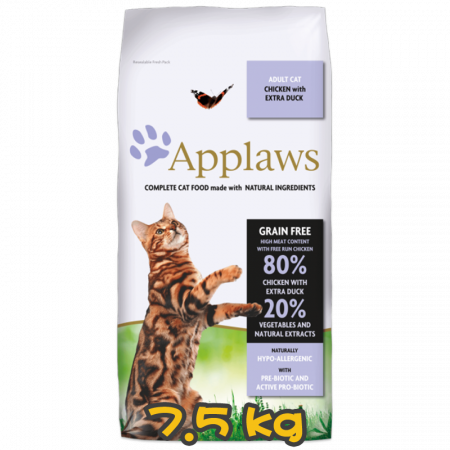 [Applaws] 貓用 成貓糧 雞肉&鴨肉配方 成貓乾糧 Adult Cat Chicken with Extra Duck 7.5kg
