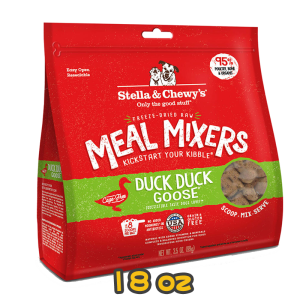 [Stella&Chewy's] 犬用 乾糧伴侶 鴨朋鵝友(鴨肉及鵝肉配方) 全犬乾糧 Freeze Dried Raw Duck Duck Goose Meal Mixers 18oz