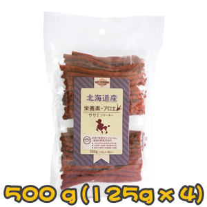 [Gift$300] [北海道] 野菜魚/營養素蘆薈/大豆小麥雞肉條狗小食-500g(125gx4)