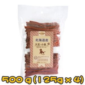 [Gift$300] [北海道] 野菜魚/營養素蘆薈/大豆小麥雞肉條狗小食-500g(125gx4)