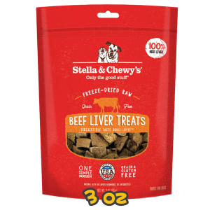 [Stella&Chewy's] 犬用 凍乾生內臟小食系列 牛肝 全犬乾糧 Freeze Dried Raw Beef Liver Treats 3oz
