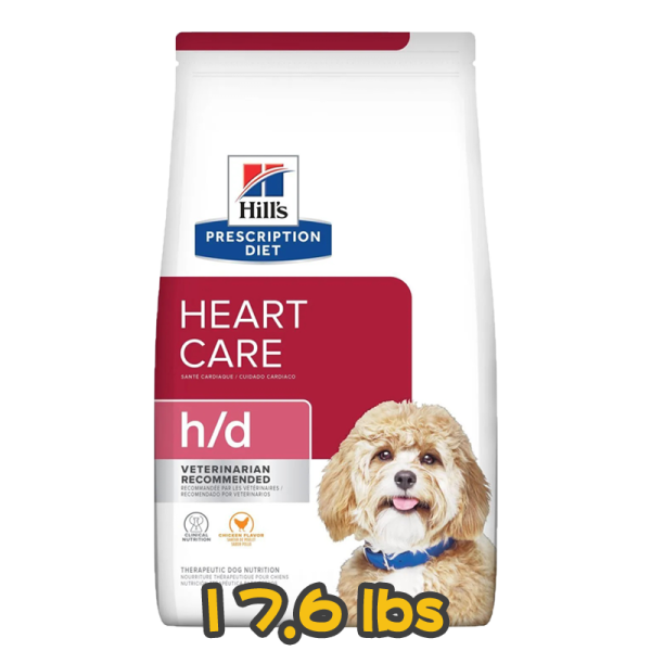 [Hill's 希爾思] 犬用 h/d 心臟護理配方獸醫處方乾糧 17.6lbs