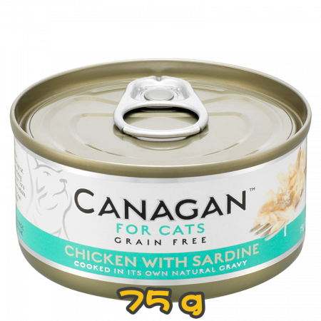 [Canagan] 貓用 天然無穀物雞肉伴沙丁魚配方 全貓濕糧 Chicken with Sardine 75g