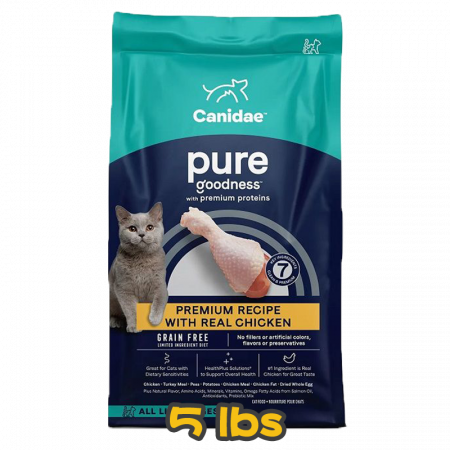 [CANIDAE] 貓用 無穀物雞肉配方 全貓乾糧 (Pure elements) Made With Fresh Chicken 5lb