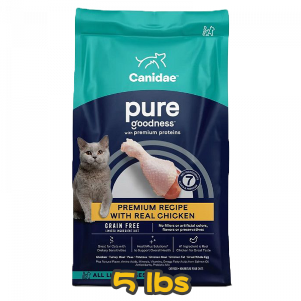 [CANIDAE] 貓用 無穀物雞肉配方 全貓乾糧 (Pure elements) Made With Fresh Chicken 5lb