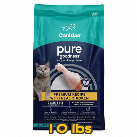 [CANIDAE] 貓用 無穀物雞肉配方 全貓乾糧 (Pure elements) Made With Fresh Chicken 10lb