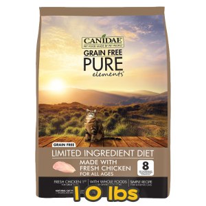 [CANIDAE] 貓用 無穀物雞肉配方 全貓乾糧 (Pure elements) Made With Fresh Chicken 10lb