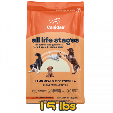 [CANIDAE] 犬用 ALS 羊肉糙米配方 全犬乾糧 Lamb Meal & Rice Formula 15lb