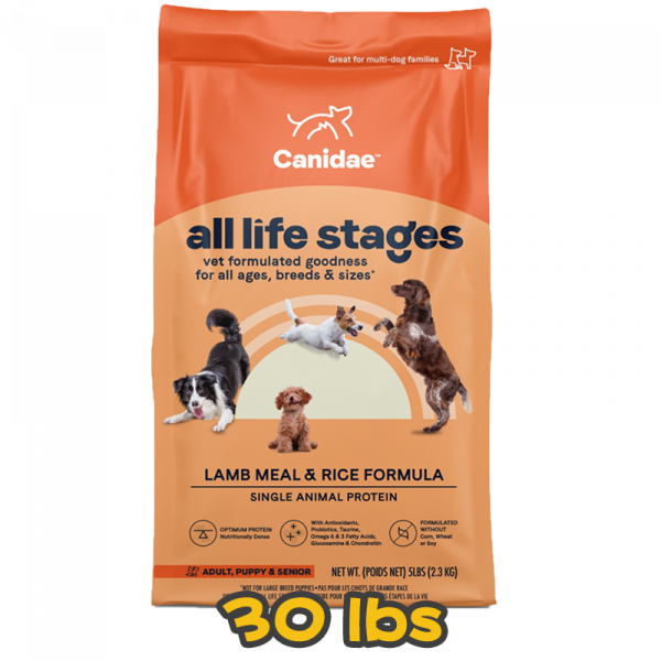 [CANIDAE] 犬用 ALS 羊肉糙米配方 全犬乾糧 Lamb Meal & Rice Formula 27lb