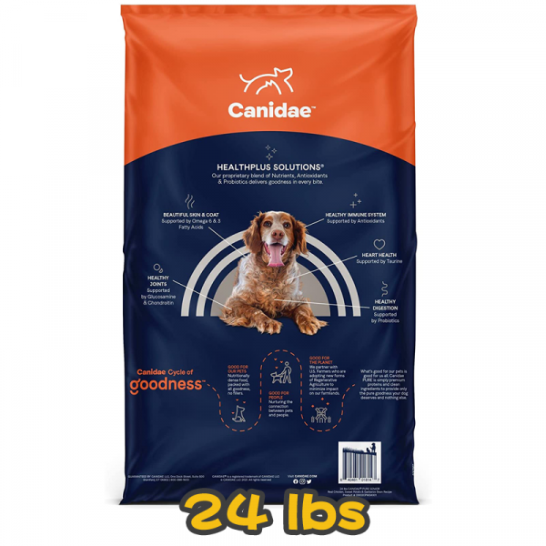 [CANIDAE] 犬用 無穀物老年犬配方 老犬乾糧 SENIOR REAL CHICKEN, SWEET POTATO & GARBANZO BEAN RECIPE 24lb