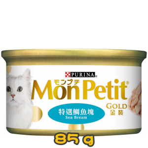 [MonPetit] 貓用 金裝肉凍系列特選鯛魚塊 全貓濕糧 Sea Bream Flavour 85g