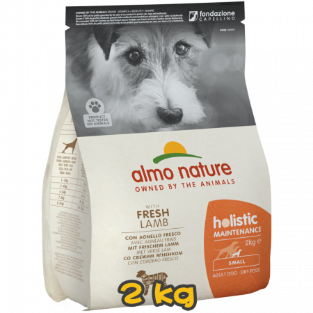 [almo nature] 犬用 Holistic Maintenance XS/S小型犬 成犬配方優質狗乾糧新鮮羊肉 小型犬乾糧 Fresh Lamb & Rice Flavour 2kg