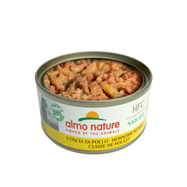 [almo nature] 貓用 HFC Natural 天然貓罐頭雞髀 全貓濕糧 Chicken Drumstick Flavour 70g