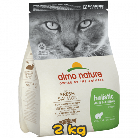 [almo nature] 貓用 護理系列貓乾糧去毛球配方新鮮三文魚 全貓乾糧 Fresh Salmon Flavour 2kg