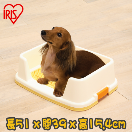 [IRIS] (TRT-500)防側漏寵物厠所附隔網(防咬網墊) High Edge Dog Toilet-1.5呎(粉紅色/藍色/棕色)