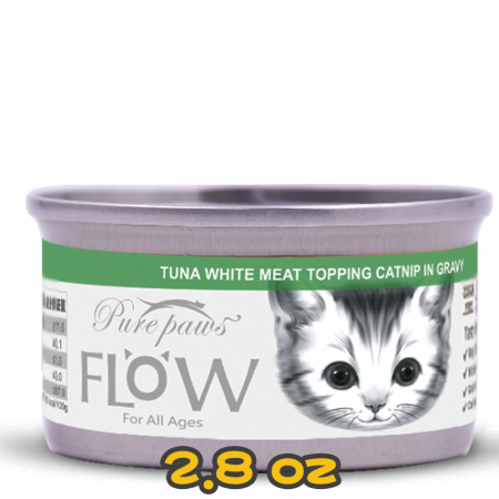 [PurePaws] 貓用 高湯海鮮系列吞拿魚+貓薄荷全貓濕糧  TUNA WHITE MEAT TOPPING CATNIP IN GRAVY FLOW For All Ages 2.8oz